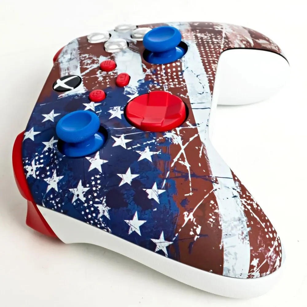 Xbox Wireless Gaming Controller - Distressed US Flag - Never Used